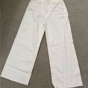 Women's White Wide-Leg Jeans
